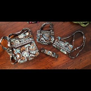 Vera Bradly Java Blue Retired 4 Piece Lot